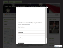 Tablet Screenshot of brian-d-lerner-blog.com